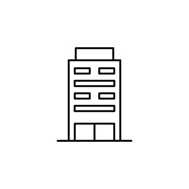 Bina anahat simgesi. Mimari çizimde unsuru. Premium Kalite grafik tasarım anahat simgesi. Web siteleri, web tasarım, beyaz arka plan üzerinde hareket eden app için işaret ve sembolleri anahat simgesini