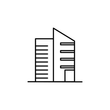 Bina anahat simgesi. Mimari çizimde unsuru. Premium Kalite grafik tasarım anahat simgesi. Web siteleri, web tasarım, beyaz arka plan üzerinde hareket eden app için işaret ve sembolleri anahat simgesini