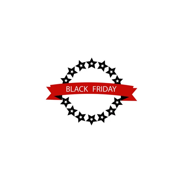 Black Friday Sale Sticker Multicolored Icon Element Black Friday Illustration — Stock Vector