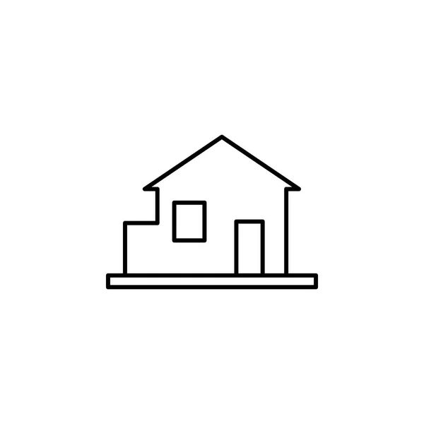 Building Home Outline Icon Element Architecture Illustration Premium Quality Graphic — Stock Vector