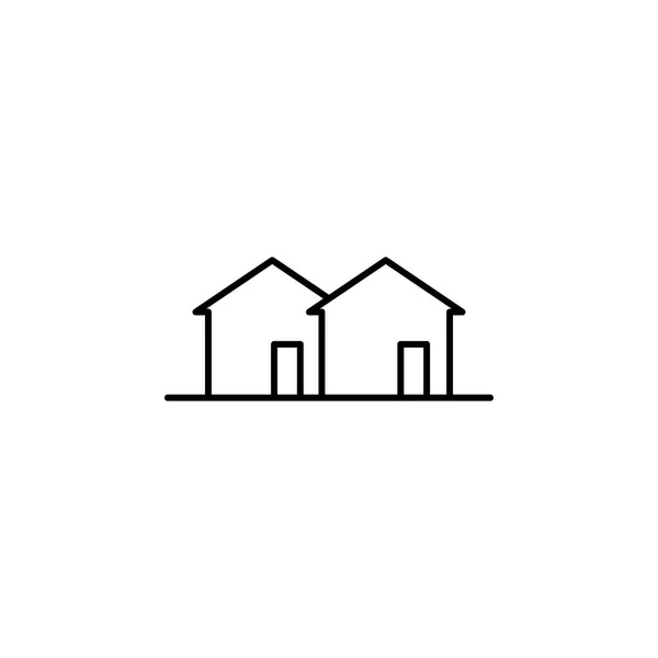 Building Home Outline Icon Element Architecture Illustration Premium Quality Graphic — Stock Vector