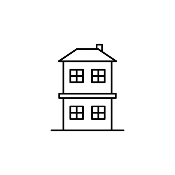 Building Home Outline Icon Element Architecture Illustration Premium Quality Graphic — Stock Vector