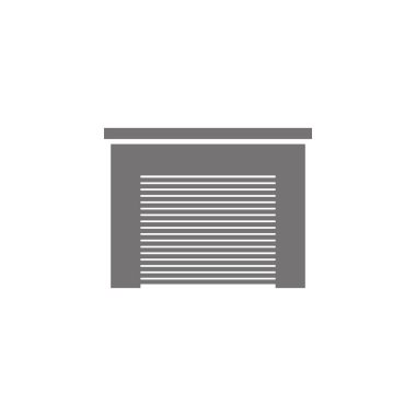 Beyaz arkaplanda garaj simgesi