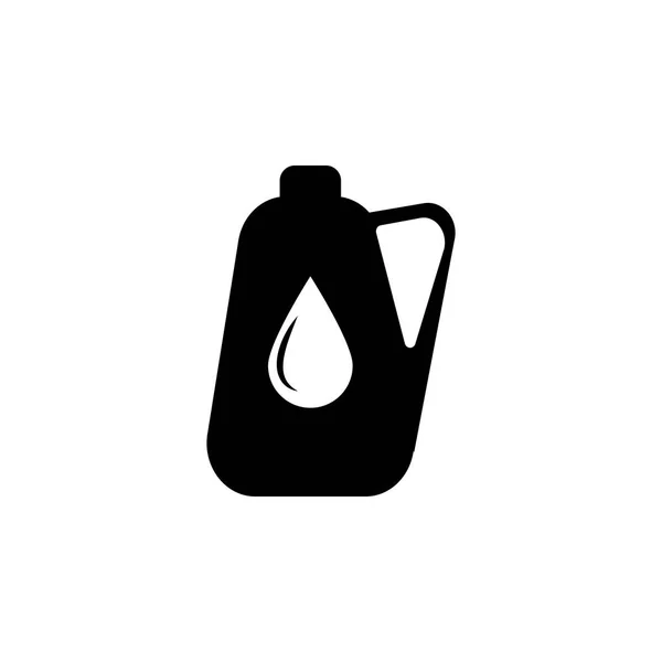 Jerrycan Icon White Background — Stock Vector