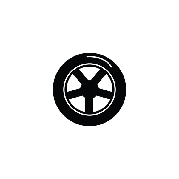 白色背景上的轮胎图标 — 图库矢量图片