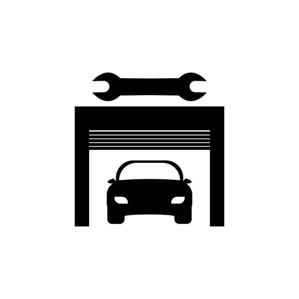 白色背景的汽车服务图标 — 图库矢量图片