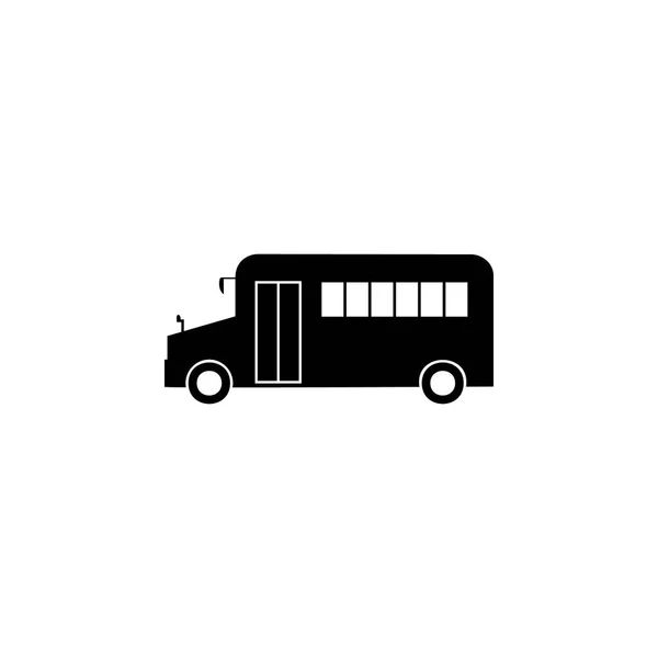 Schoolbus Pictogram Element Van Auto Type Pictogram Premium Kwaliteit Grafisch — Stockvector