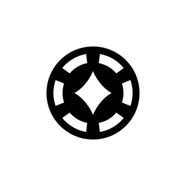 Tef casino kutsal kişilerin resmi içinde çip. Casino simgesini unsuru. Premium Kalite grafik tasarım simgesi. Web siteleri, web tasarım, beyaz arka plan üzerinde hareket eden app için işaret ve sembolleri toplama simgesi