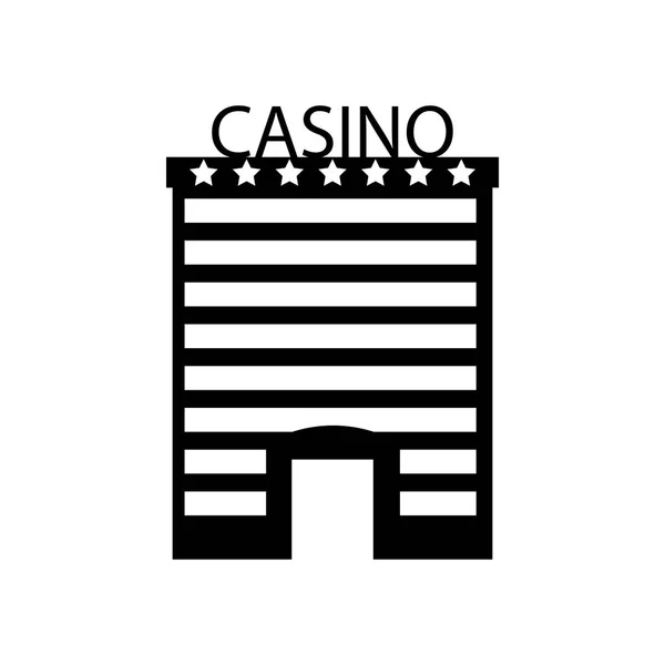 Het Icoon Van Bouw Van Het Casino Element Van Het — Stockvector