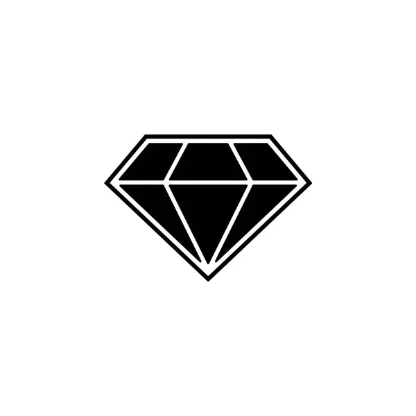 Diamantikonen Element Symbol För Casino Premium Kvalitet Grafisk Designikon Tecken — Stock vektor