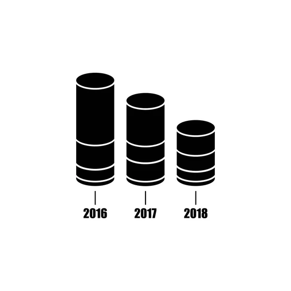 Графика Значок Диаграммы Элементы Значка Бизнес Индикаторов Премиум Качества Графический — стоковый вектор