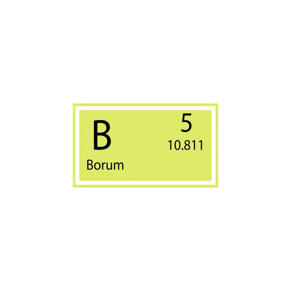 Periodic Table Element Borum Icon Element Chemical Sign Icon Premium — Stock Vector