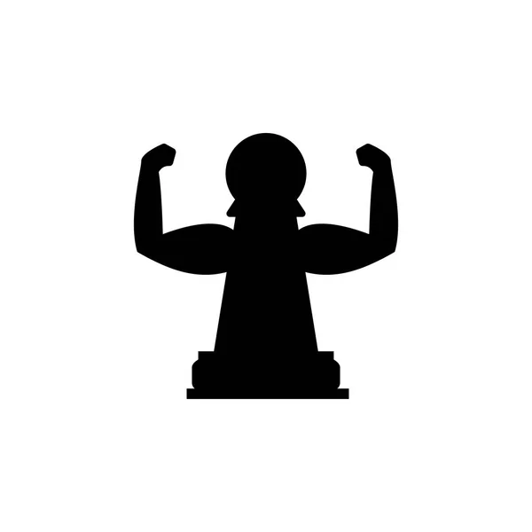 Pawn Strength Icon Element Chess Mobile Concept Web Apps Illustration — Stock Vector
