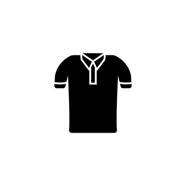 Beyaz arka plan simgesine Polo gömlek