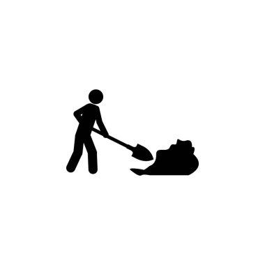 çalışma simgesi. İnşaat simgesi unsurları. Premium Kalite grafik tasarım. Web siteleri, web tasarım, beyaz arka plan üzerinde hareket eden app için işaret ve sembolleri toplama simgesi