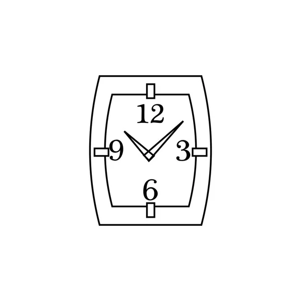 观看行 时钟图标 优质的平面设计 符号收集 简单的图标为网站 网页设计 移动应用程序在白色背景 — 图库矢量图片