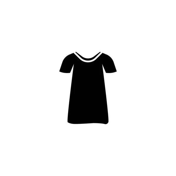Beyaz Arka Plan Üzerinde Elbise Üst Karakter Simgesi — Stok Vektör