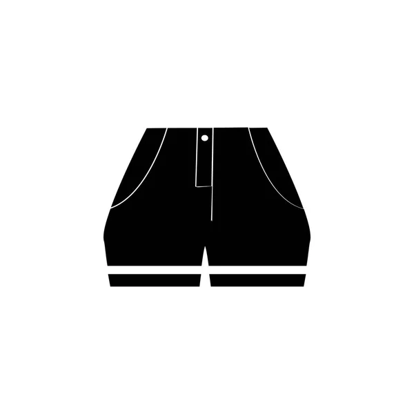 Women Shorts Icon White Background — Stock Vector