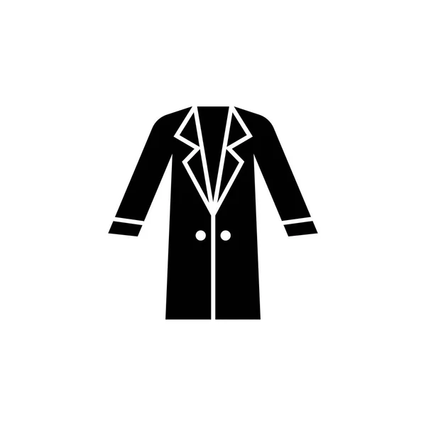 Mujer Capa Icono Sobre Fondo Blanco — Vector de stock