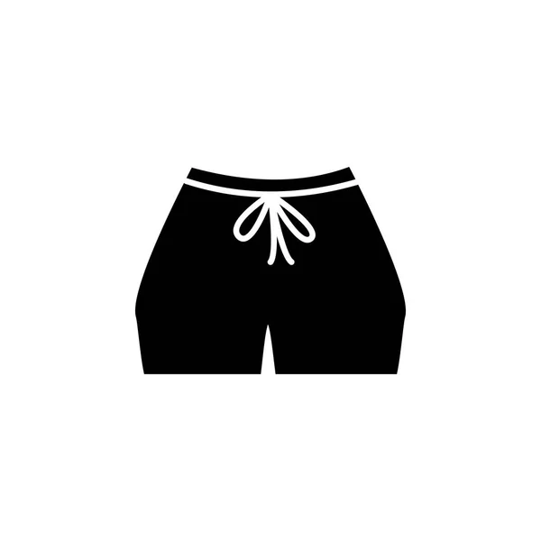 Women Sport Shorts Icon White Background — Stock Vector