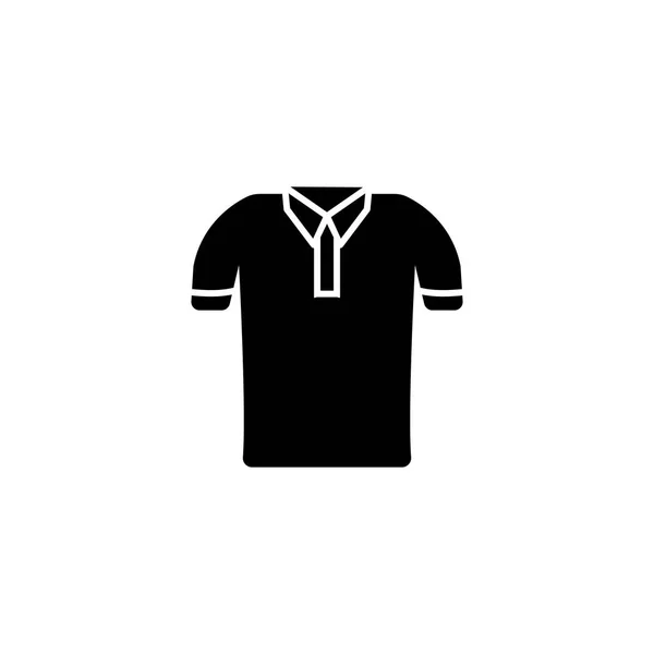 Polo Icono Camisa Sobre Fondo Blanco — Archivo Imágenes Vectoriales