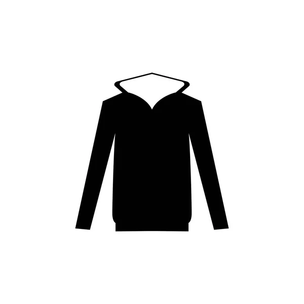 Jersey Con Capucha Icono Sobre Fondo Blanco — Vector de stock