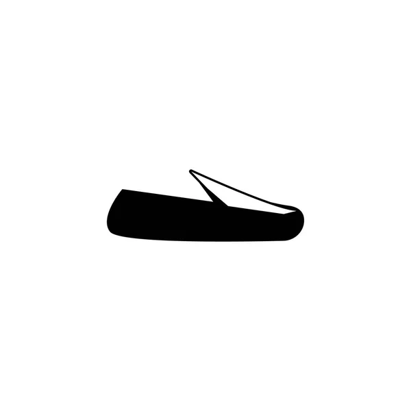 Espadrilles Plimsolls Schuhe Symbol Auf Weißem Hintergrund — Stockvektor