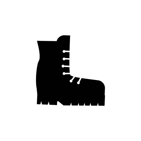 Platform Boots Icon White Background — Stock Vector