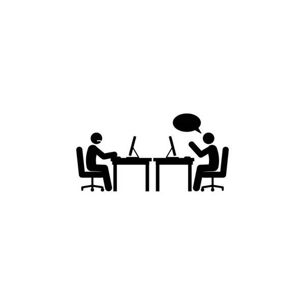 Unpleasant Conversation Icon Element Colleagues Icon Mobile Concept Web Apps — Stock Vector