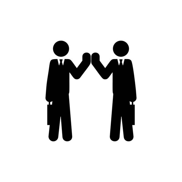 икона дружбы коллег. Элемент иконки коллег для мобильных концепций и веб-приложений. Подробная иконка дружбы коллег может быть использована для освещения веб и мобильных векторных запасов
