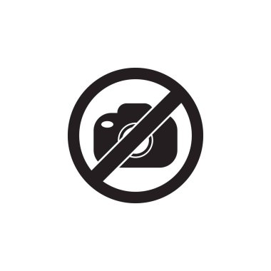 Beyaz arka plan üzerinde hiçbir fotoğraf kamera simgesi