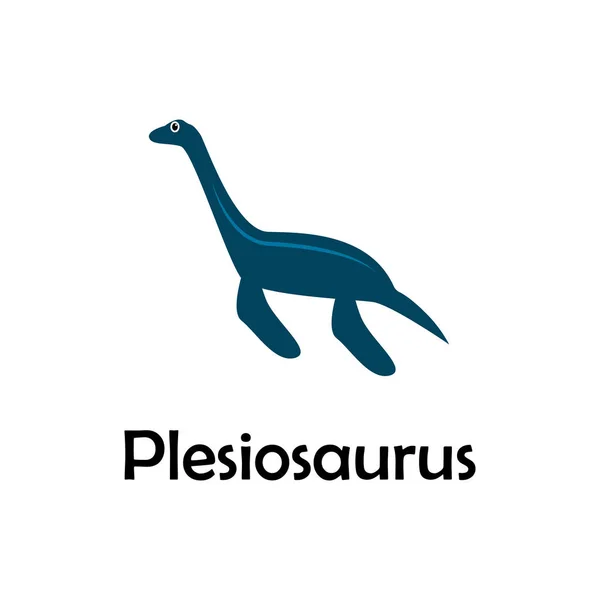 Plesiosaurus Illustratie Element Van Reizen Pictogram Voor Mobiele Concept Web — Stockvector