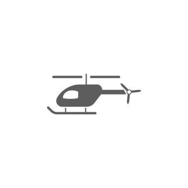 Helikopter simgesi. Bir kontrollü uçak simgesi unsurları. Premium Kalite grafik tasarım. İşaretler, Web siteleri, web tasarım, beyaz arka plan üzerinde hareket eden app için anahat sembolleri koleksiyonu simgesi