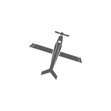 uçak pervane simgesi olan. Bir kontrollü uçak simgesi unsurları. Premium Kalite grafik tasarım. İşaretler, Web siteleri, web tasarım, beyaz arka plan üzerinde hareket eden app için anahat sembolleri koleksiyonu simgesi