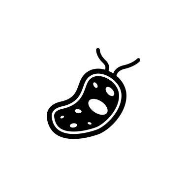 Bakteri ikonu. Virüs simgesi elementi. Kaliteli grafik tasarım simgesi. Beyaz arkaplanda web siteleri, web tasarımı, mobil uygulama için işaretler ve semboller koleksiyonu simgesi