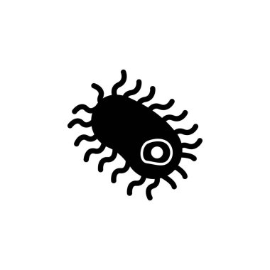 Bakteri ikonu. Virüs simgesi elementi. Kaliteli grafik tasarım simgesi. Beyaz arkaplanda web siteleri, web tasarımı, mobil uygulama için işaretler ve semboller koleksiyonu simgesi