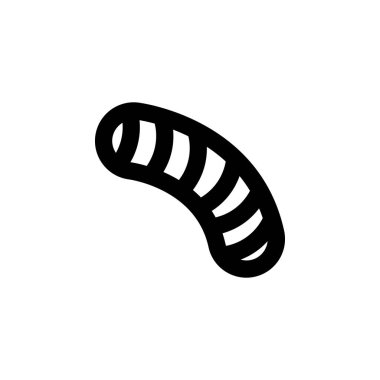 Larva simgesi. Virüs simgesi elementi. Kaliteli grafik tasarım simgesi. Beyaz arkaplanda web siteleri, web tasarımı, mobil uygulama için işaretler ve semboller koleksiyonu simgesi