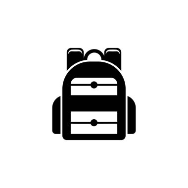 Sırt çantası simgesi. Mezuniyet simge vektör. Eğitim, akademik derece. Premium Kalite grafik tasarım. İşaretler, anahat koleksiyonu, Web siteleri, web tasarım, beyaz arka plan üzerinde hareket eden app için basit simge simgeler.