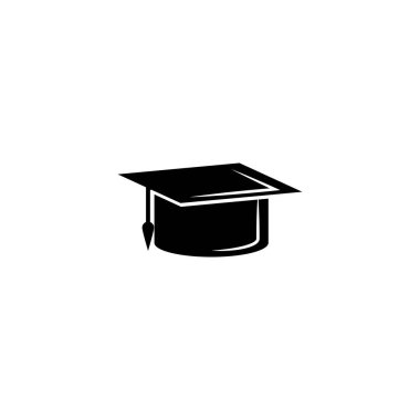 Mezuniyet kap simgesi. Mezuniyet simge vektör. Eğitim, akademik derece. Premium Kalite grafik tasarım. İşaretler, anahat koleksiyonu, Web siteleri, web tasarım, beyaz arka plan üzerinde hareket eden app için basit simge simgeler.