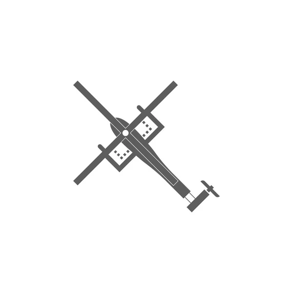 Icono Del Helicóptero Elementos Icono Avión Controlado Diseño Gráfico Primera — Archivo Imágenes Vectoriales