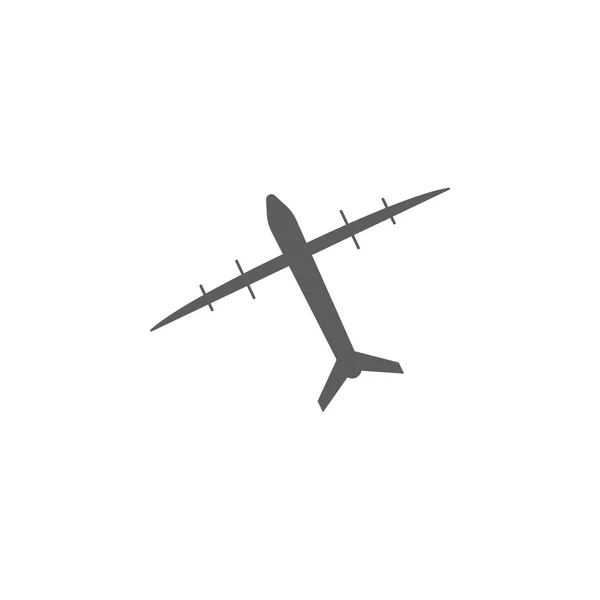 Uçak Bomber Simgesi Bir Kontrollü Uçak Simgesi Unsurları Premium Kalite — Stok Vektör