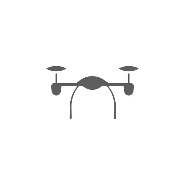 Quadrupter Symbol Elemente Eines Gesteuerten Flugzeugs Hochwertiges Grafikdesign Zeichen Umrisse — Stockvektor