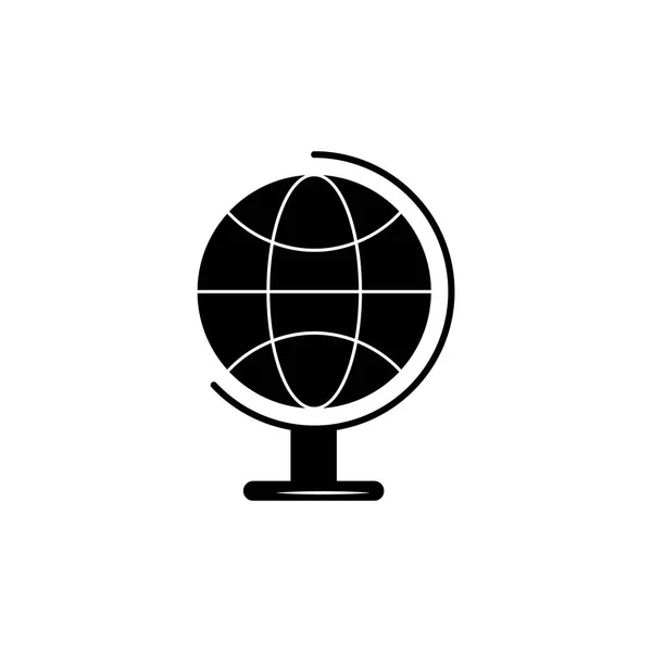 Das Globus Symbol Vektorgraduierung Symbol Ausbildung Akademischer Grad Hochwertiges Grafikdesign — Stockvektor