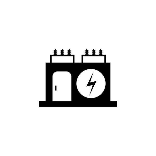 Icona Trasformatore Elettrico Illustrazione Vettoriale — Vettoriale Stock