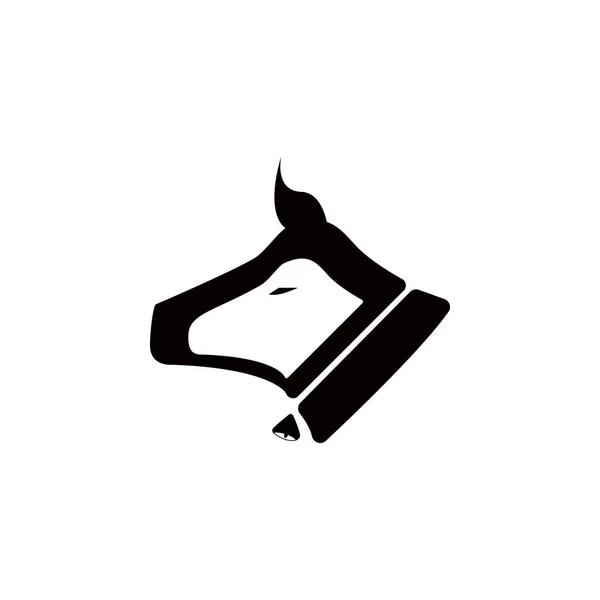 Icône Tête Vache Élément Ferme Pour Concept Mobile Applications Web — Image vectorielle