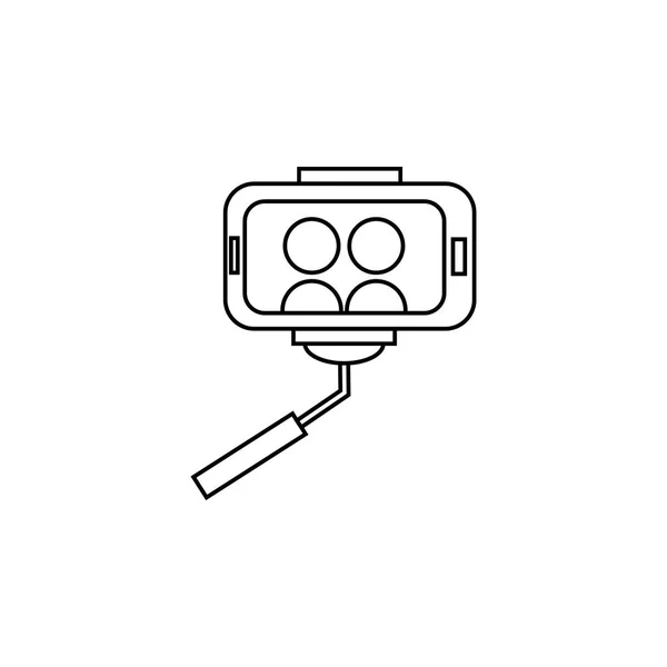 Selfie Icon Elemento Del Icono Cámara Popular Diseño Gráfico Primera — Vector de stock