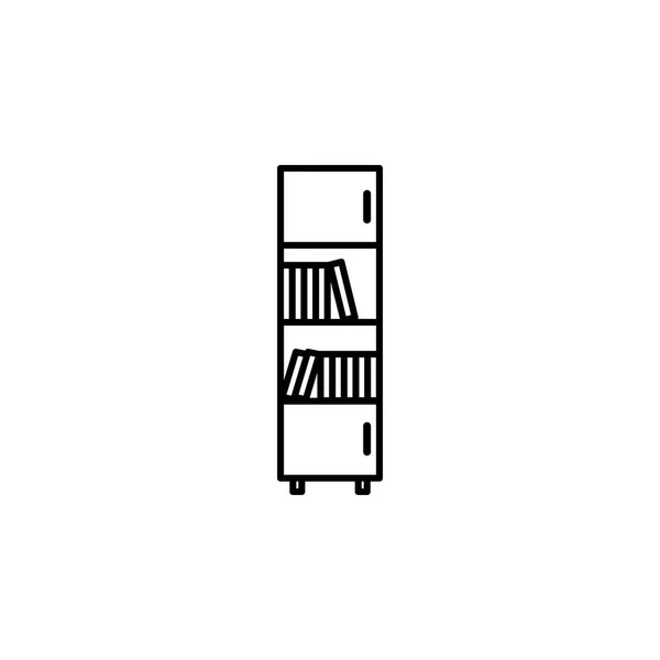 Icona Della Libreria Elemento Arredo Mobile Concept Web Apps Icona — Vettoriale Stock