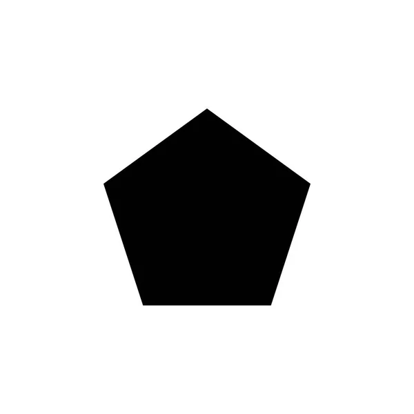 Icône Pentagone Eléments Icône Figure Géométrique Pour Concept Les Applications — Image vectorielle