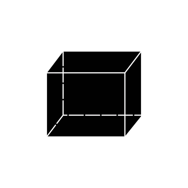 Icono Del Cubo Elementos Del Icono Figura Geométrica Para Concepto — Vector de stock