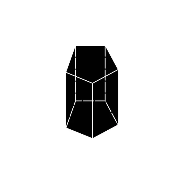 Icono Del Prisma Elementos Del Icono Figura Geométrica Para Concepto — Vector de stock